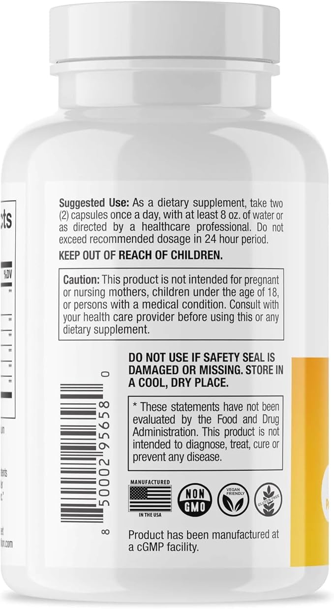 DR. EMIL NUTRITION Total Gut Health Complex - Prebiotic + Probiotic + Postbiotic Gut Health Supplements for Women and Men - Probiotics for Digestive Health & Gut Health, 120 Capsules