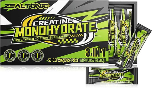 5000mg 99.9% Micronized Creatine Monohydrate Powder Stick Packs with 800mg of Taurine, and 200mg of L-theanine Supports Strength, Lean Muscle, & Recovery for Men & Women Creatine Packets 100 Servings