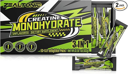 5000mg 99.9% Micronized Creatine Monohydrate Powder Stick Packs with 800mg of Taurine, and 200mg of L-theanine Supports Strength, Lean Muscle, & Recovery for Men & Women Creatine Packets 100 Servings
