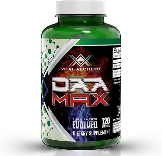 Vital Alchemy DAA MAX Testosterone Booster Supplement for Men with D-Aspartic Acid 1500mg - Male Enhancing Test Boost - Workout, Build Muscle, Energy & Performance 60 Day Supply - Made in USA