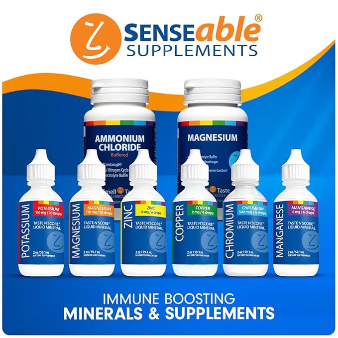 Lyte Balance Taste N' Score Liquid Minerals Kit - 6 Pack, 2 oz Bottles | 100% Pure Dietary Potassium, Zinc, Manganese, Copper, Chromium & Magnesium Drops