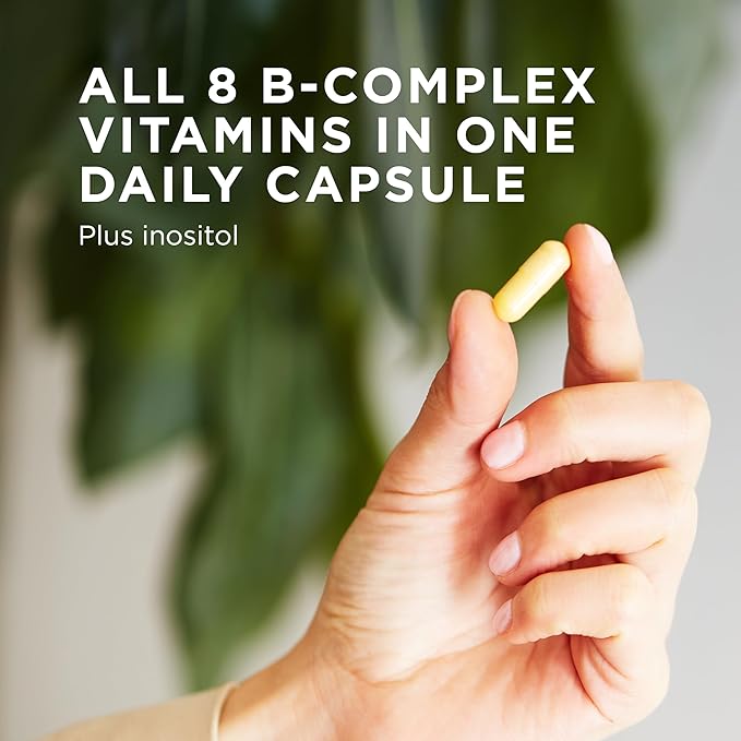 Solgar B-Complex "100", 250 Vegetable Capsules - Heart Health - Nervous System Support - Supports Energy Metabolism - Non-GMO, Vegan, Gluten Free, Dairy Free, Kosher, Halal - 250 Servings