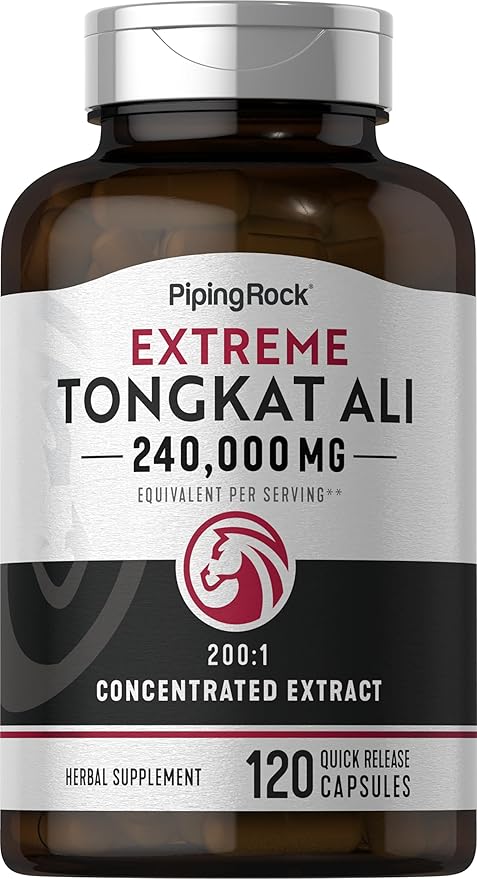 Piping Rock Tongkat Ali | 1200mg | 120 Capsules | Longjack Extract | Herbal Supplement | Non-GMO, Gluten Free