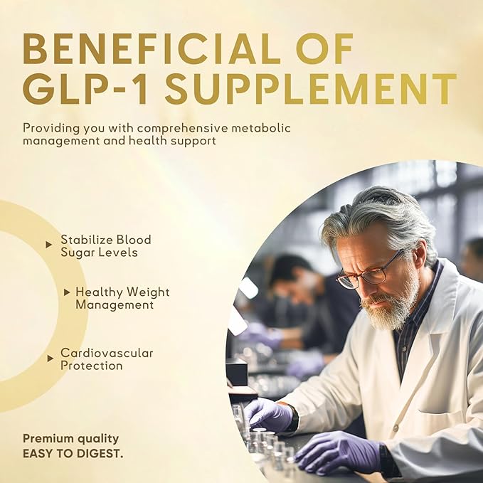 (120 Capsules) GLP-1 Supplement Support, GLP Activate Natural Formula, GLP-1 Supplement for Metabolic, Energy, GLP-1 Support, Take Before Meal