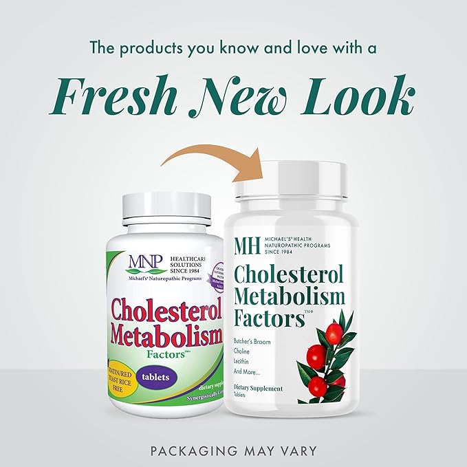 MICHAEL'S Health Naturopathic Programs Cholesterol Metabolism Factors - 90 Tablets - Helps Improve Circulation - Statin & Red Yeast Rice Free - 15 Servings