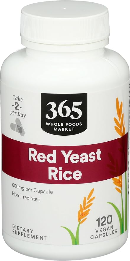Whole Foods Market, Red Yeast Rice 600mg, 120 CT