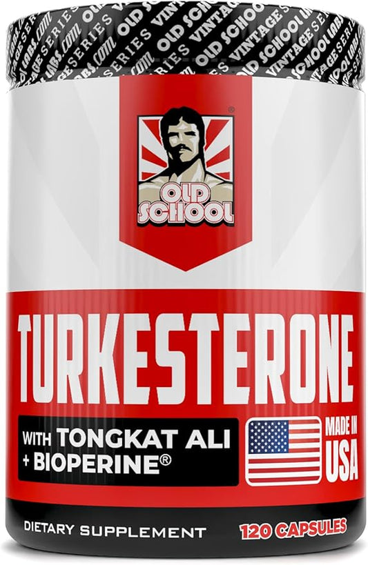 Turkesterone 15,000mg [Max Potency] + BioPerine® for High Absorption Supplement with Tongkat Ali - Increase Lean Muscle Growth & Recovery, Drive & Stamina - USA Made & Non GMO - 120 V Capsules