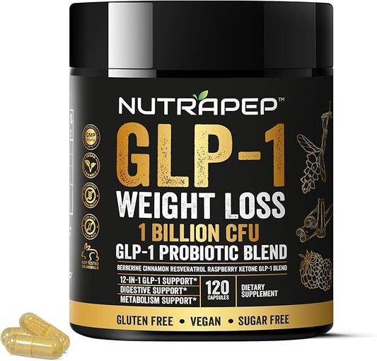 GLP-1 Probiotic Weight Loss Supplement - Glp1 Booster with Berberine for Fat Burn
