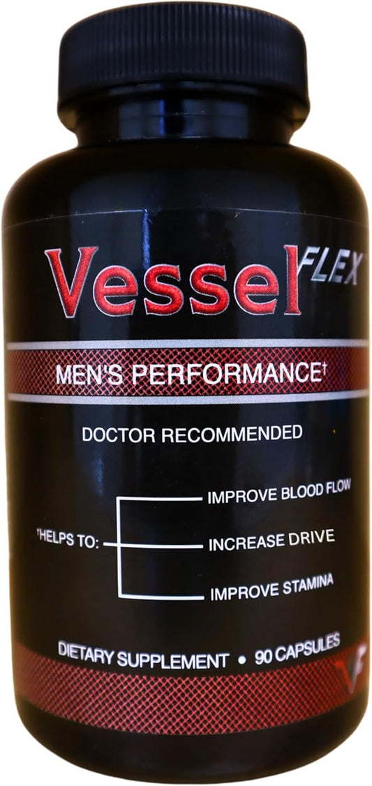 Super Nitric Oxide Booster for Men - Heart Health Supplements - Blood Pressure, Flow & Stamina Support - L-Arginine, Beet Root, Ginseng