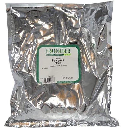 Frontier Co-op Fenugreek Seed Whole, Kosher | 1 lb. Bulk Bag | Trigonella foenum-graecum L.