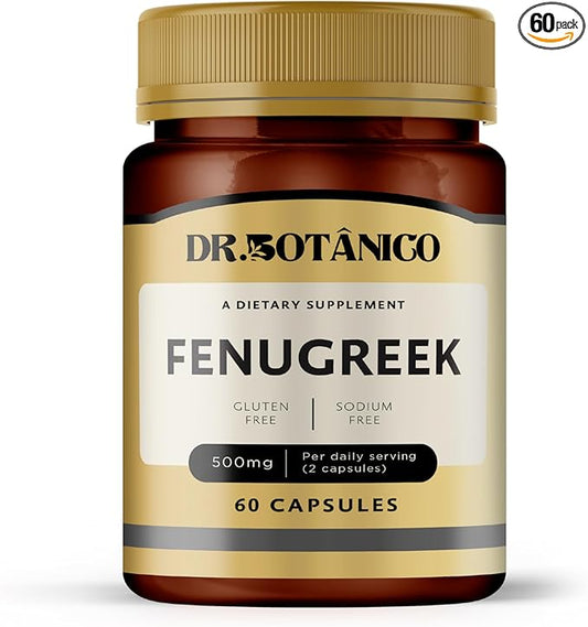 Fenugreek 500mg – Natural Testosterone & Libido Support (60 Capsules)