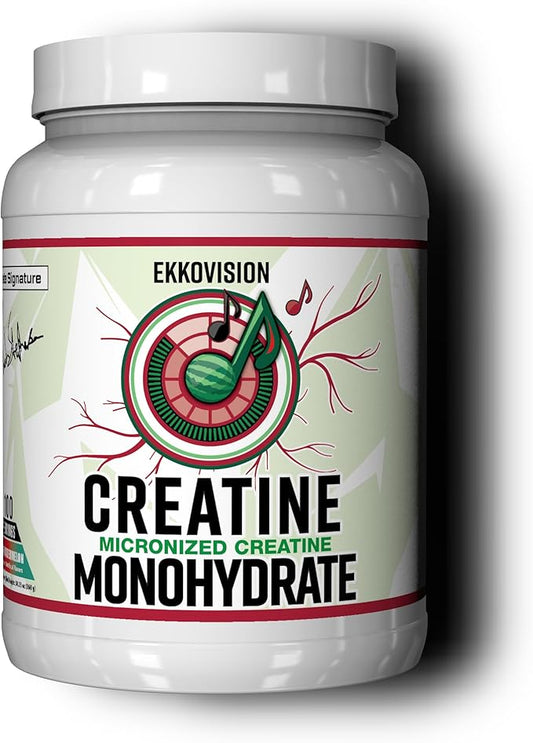 Creatine Monohydrate Powder, Micronized, Sour Watermelon, Pre Workout & Post Workout Supplement for Men & Women, Energy Support, Easy to Mix in Shakes, Smoothies & Beverages, 100 Servings