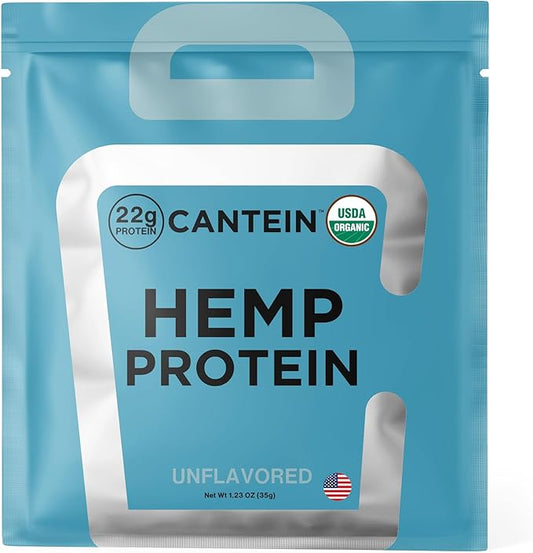 Organic Hemp Protein, Vegan Protein Powder, Plant Based Protein Powder, Non Dairy Protein, Lactose Free Natural Protein, Gluten Free- 1 Servings, Unflavored Sample