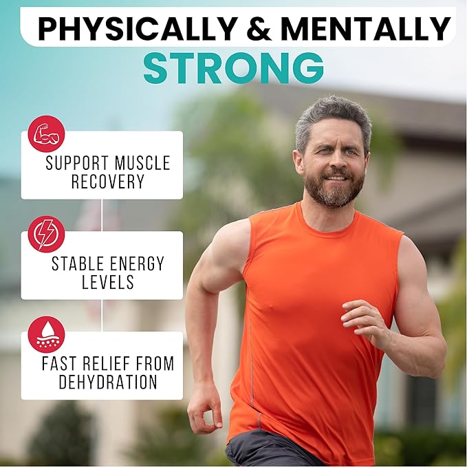 Electrolytes Powder Plus (100 Servings) Black Tea Ginseng Electrolyte Powder Keto, Sugar Free, Pink Himalayan Salt,1000mg Potassium,120mg Calcium,120mg Magnesium, Hydration Powder