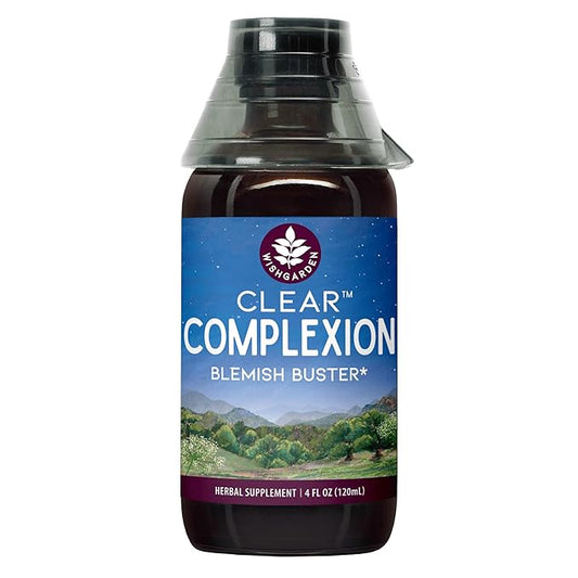 WishGarden Herbs Clear Complexion Blemish Buster - Plant-Based Acne Supplement with Calendula, Burdock & Dandelion Supports Healthy Kidney, Liver & Lymphatic Function, Healthy Skin Supplement, 4oz