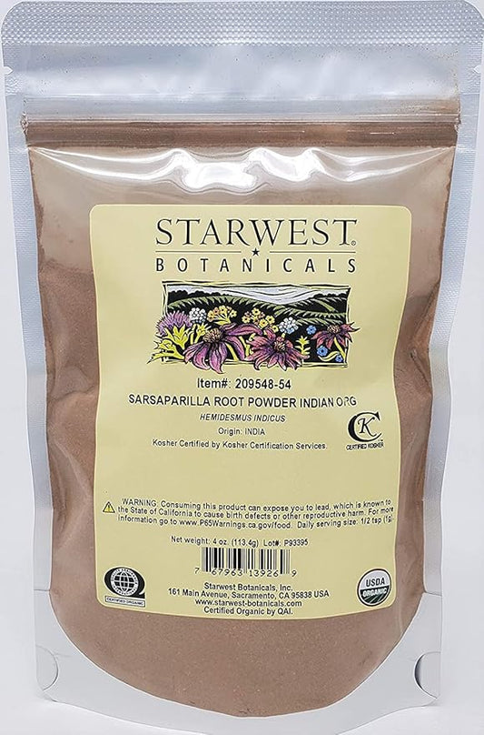 SARSAPARILLA ROOT PWD ORG 4 OZ