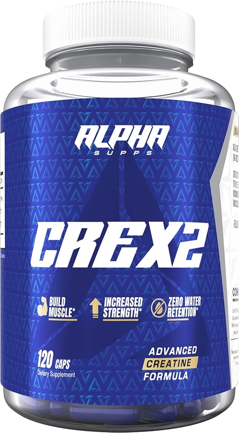 Cre X2 Creatine Formula - CON-CRĒT® Creatine Hcl & CEE Ethyl Ester Blend - High-Potency for Enhanced Performance & Muscle Building Support - 120 Capsules