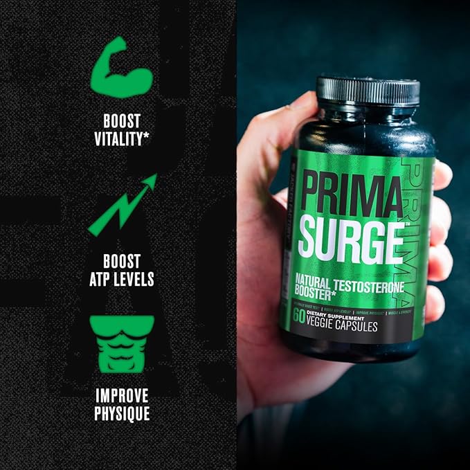 Jacked Factory Testosterone Booster for Men | Estrogen Blocker with Tongkat Ali - Androsurge Anti-Estrogen + Primasurge Natural Test Booster - for Muscle Growth, Vitality, Energy, 60 Day Supply