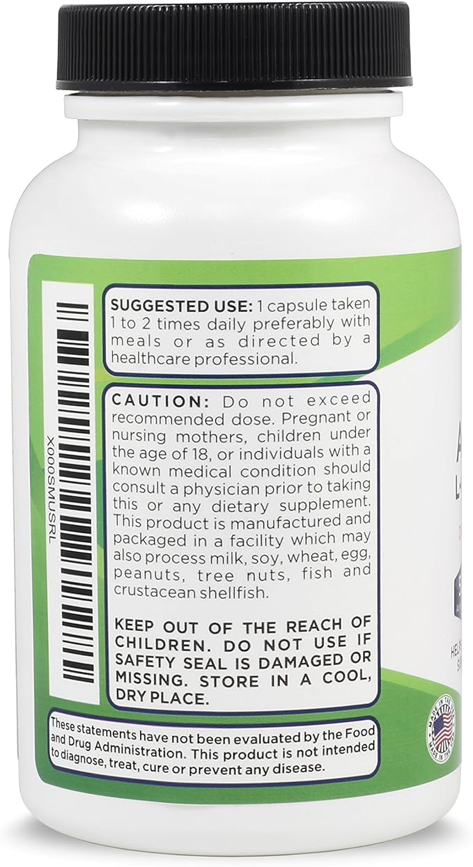 Zenesis Labs Acetyl L-Carnitine with Alpha Lipoic Acid Bulk 3-Bottle, 270 Capsule Supply (90 Capsules/Bottle)