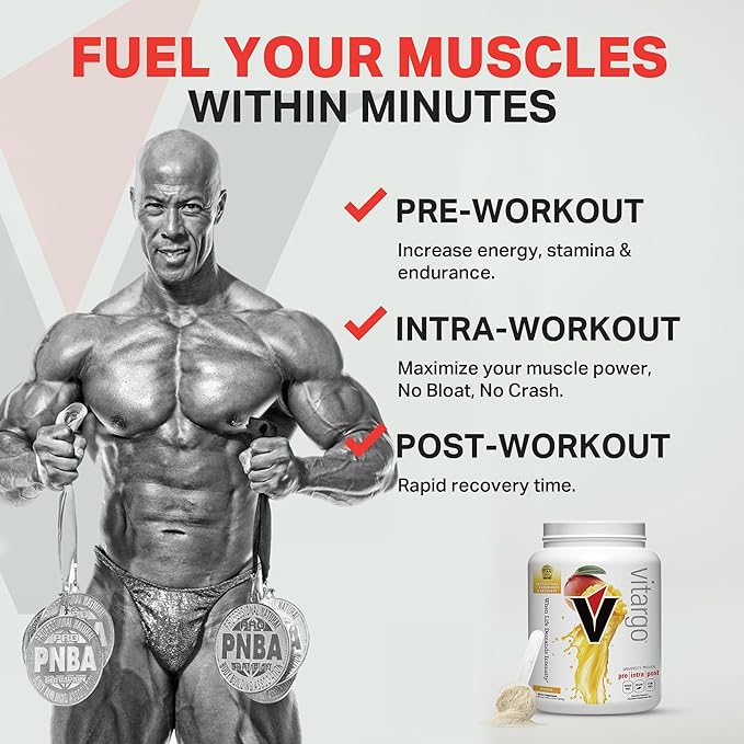 Vitargo Carbohydrate Powder | Feed Muscle Glycogen 2X Faster | 4.4 LB Mango Pre Workout & Post Workout Recovery Powder | Carb Supplement for Recovery, Endurance, Gain Muscle Mass