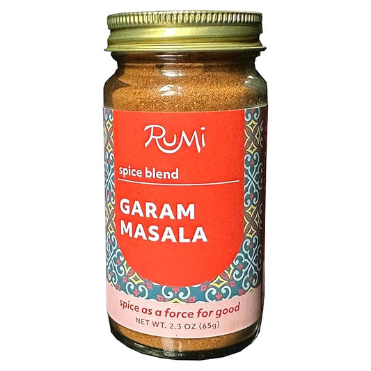 Rumi Spice - Garam Masala (2.3 oz) | Complex and Mildly Sweet with Cardamom, Cumin, Coriander, Fenugreek, Clove | Ethically Sourced | Salt Free | Non GMO | Gluten Free