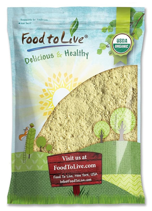 Food to Live - Organic Fenugreek Powder, 8 Pounds - Non-GMO, Raw, Ground Methi Seeds, Pure, Kosher, Vegan Superfood, Bulk, Great for Cooking, Drinks and Smoothies