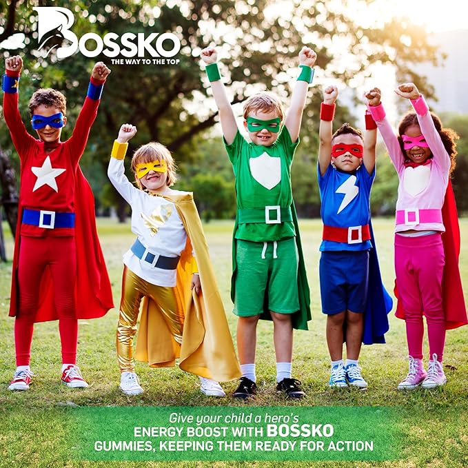 Bossko Sulforaphane Supplement Gummies - Omega 3 Fish Oil (EPA/DHA) Vitamin B12 B6 Vitamin A- K & Zinc 90 Powerful Antioxidant Support-Broccoli Sprout Extract Supplement Vegan 0 Sugar Three Flavors