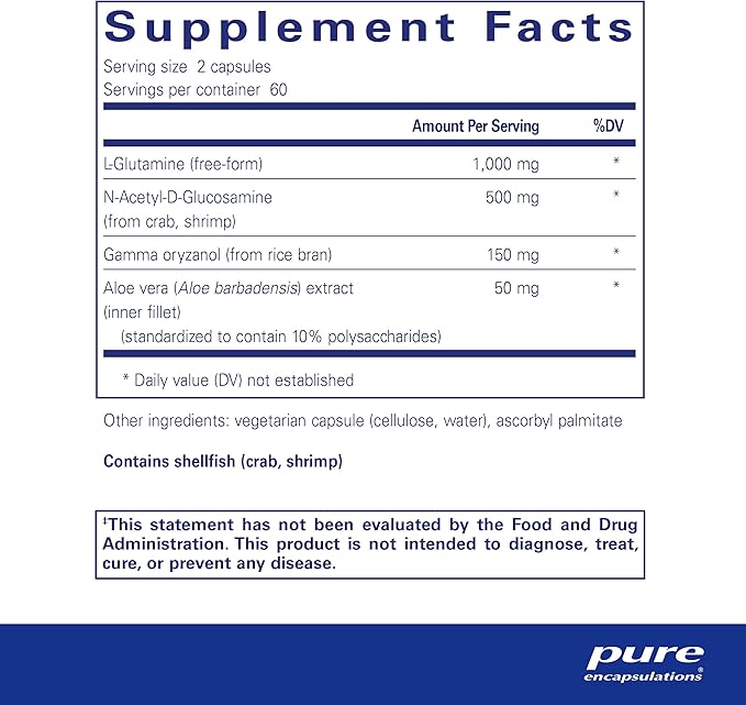 Pure Encapsulations G.I. Integrity | Enhanced Support for Gastrointestinal Integrity and Function | 120 Capsules
