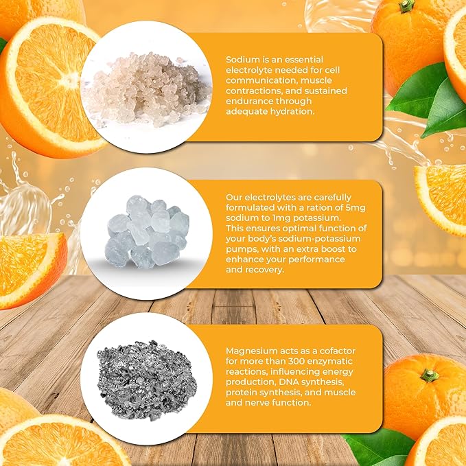 Santa Cruz Paleo Electrolyte Powder Orange with Himalayan & Sea Salt, Magnesium, Potassium, Sugar-Free, 30 Servings