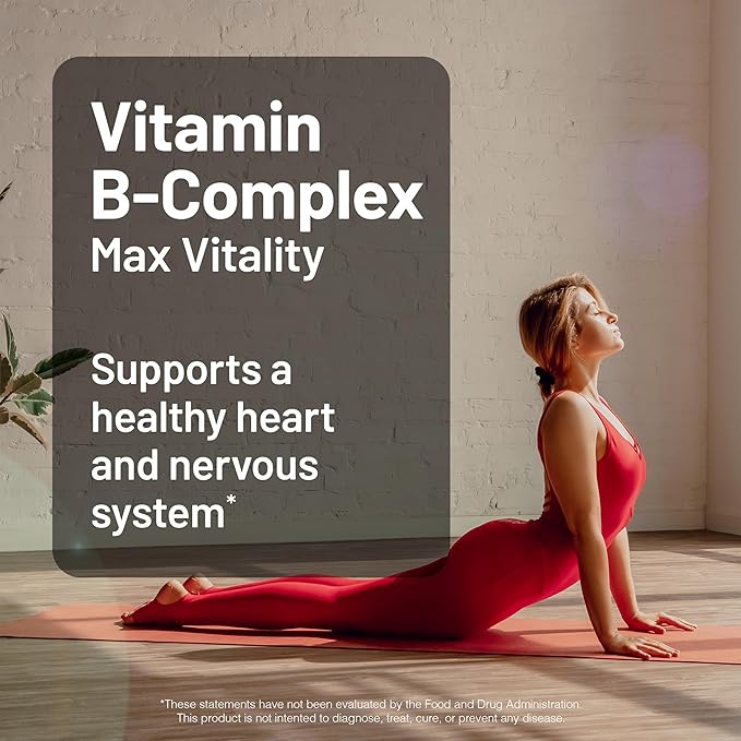 NatureWise Vitamin B Complex for Women and Men - with Folic Acid Biotin B1 B2 B3 B6 B12 - Support Cellular Energy & Mental Clarity - Gluten & Dairy Free, Non-GMO - 60 Softgels[2-Month Supply]