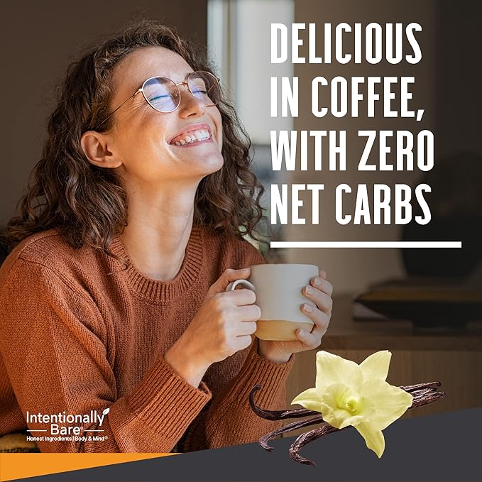 Intentionally Bare MCT Oil Powder French Vanilla MCT Coffee Creamer - C8 MCT Oil Powder for Energy & Metabolism - No Grit Keto Energy Blend Excellent in Baking, Shakes & Creamer for Coffee - 40 Ser