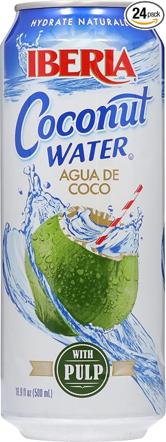 Iberia Coconut Water with Pulp 16.9 fl oz (Pack of 24)