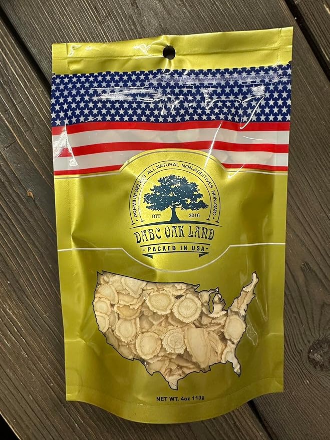 DOL American Ginseng Slices from Wisconsin (Sliced Ginseng Root Wisconsin Grown!Most People Use It to Make Ginseng Tea! Good for Health! 花旗参/西洋参 -in Bag(Small 4oz/Bag)