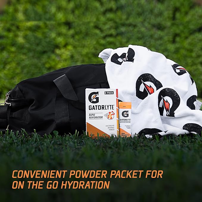 Gatorade Gatorlyte Powder Orange, 16.9oz (Pack of 6)