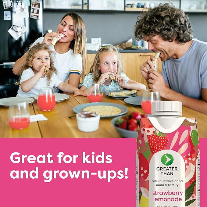 Greater Than Lactation Supplement Support, Coconut Water, Vitamins & Electrolyte Drink for Breastfeeding, Breast Milk & Immune Support, Lactation Cookies Alt, Gluten Free, Low Sugar, 8 Variety Pack