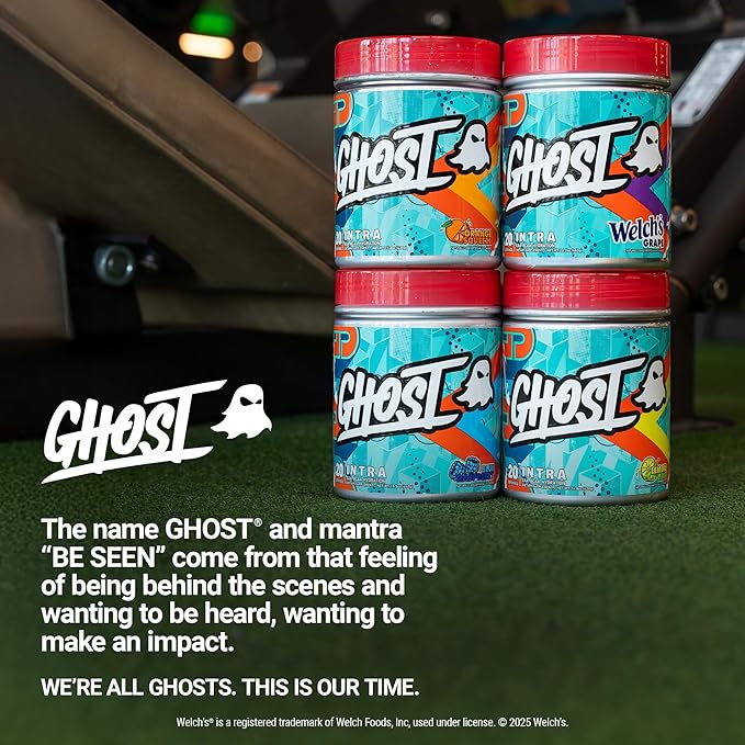 GHOST Intra Workout Powder, Lemon Lime - BCAAs, & EAAs, Nootropics & Hydration - Essential & Branch Chain Amino Acids Supports Muscle Recovery, Energy & Focus - Pre, Intra & Post Workout Powders