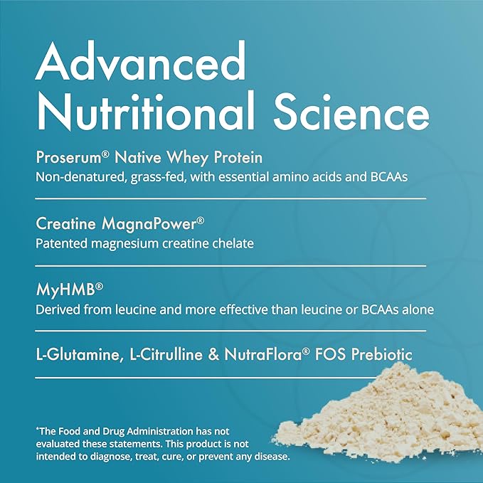 Natura Health Products Amino Whey Pro Advantage™ - Grass-Fed Whey Protein with HMB, Creatine, L-Glutamine. Clean Ingredients for Muscle Growth, Recovery (8 Grams of Protein per Scoop - 30 Servings)