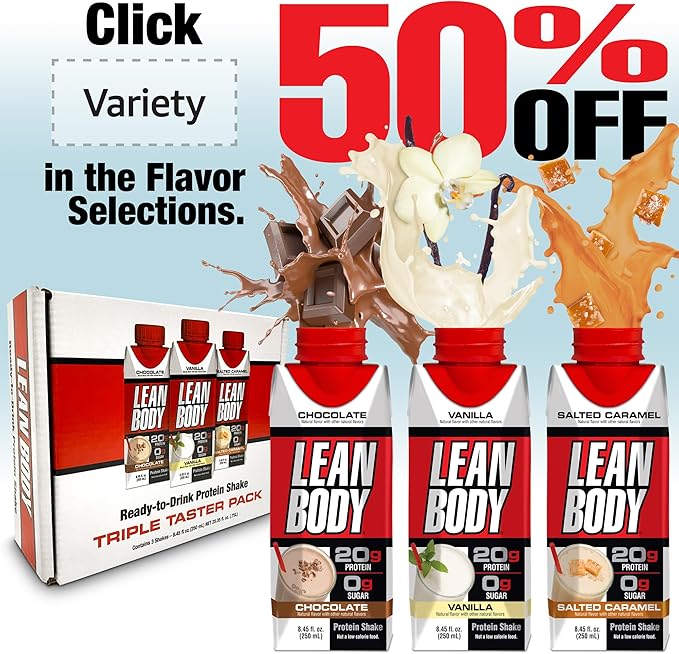 Lean Body Protein Shake - Birthday Cake (12 Drinks, 12 Fl. Oz. Each)
