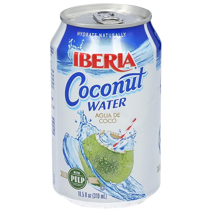 Iberia Coconut Water With Pulp, 10.5 Fl Oz (Pack of 24)