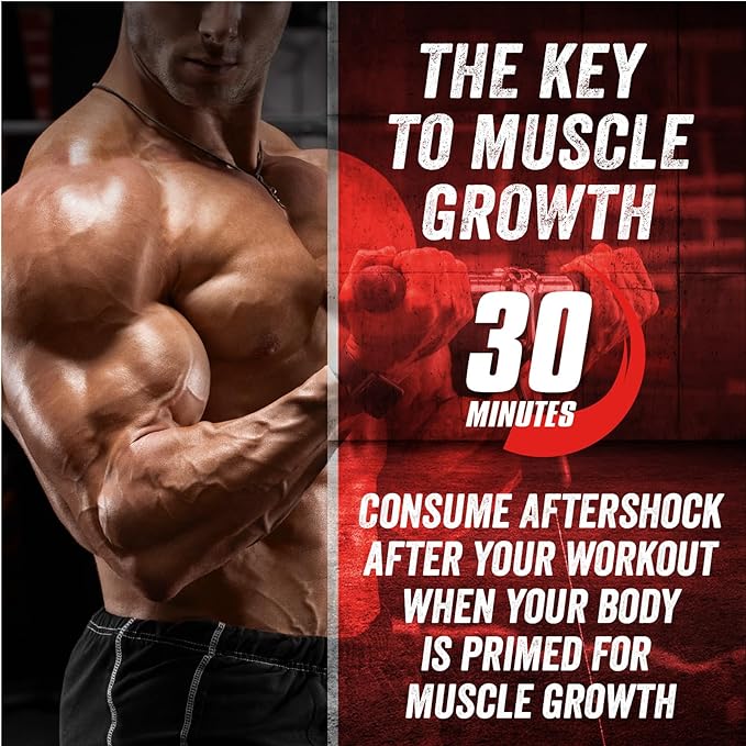Myogenix Aftershock Post Workout, Muscle Growth Whey Protein Powder | Anabolic Whey Protein and Mass Building Carbohydrates | Amino Stack Creatine and Glutamine Plus BCAAs | Orange Creamsicle 3 LBS