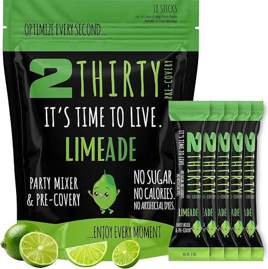 2THIRTY Electrolyte Powder – Sugar-Free Hydration, Recovery & Precovery Drink Mix with Vitamin B12, Aminos, Adaptogens & Himalayan Salt – Keto, Vegan, Zero Cal – Instant Energy, Focus & Rebalance