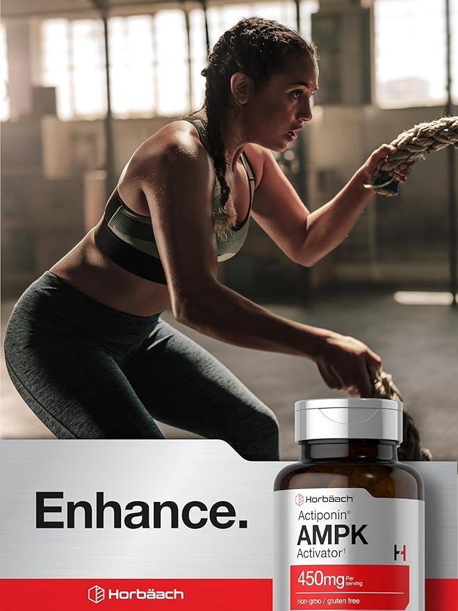 Horbäach AMPK Metabolic Activator 450 mg | 60 Capsules | Non-GMO, Gluten Free
