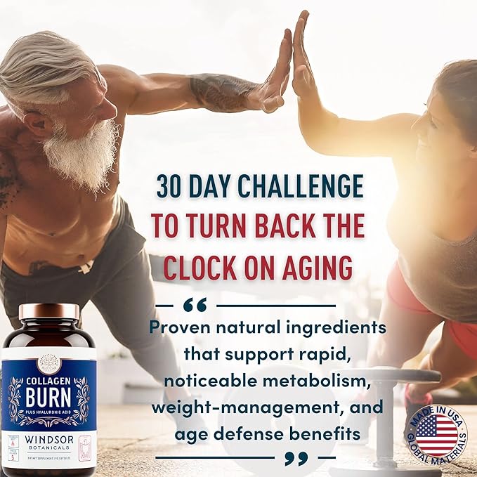 WINDSOR BOTANICALS Thermogenic Multi Collagen Fat Burner and Appetite Suppressant Weight Loss Bundle
