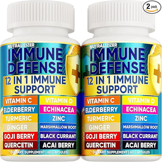 Immune Defense — Support Blend with Echinacea & Elderberry — 120 Caps