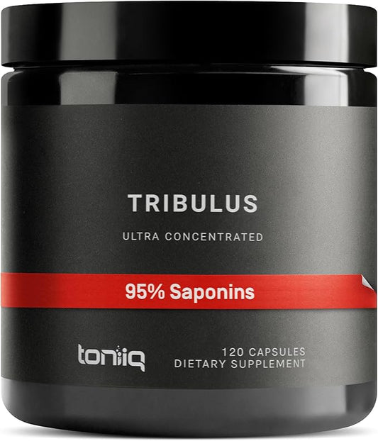Tribulus Terrestris for Men - Ultra High Potency 25:1 Extract with 95% Saponins - 1300mg Pure & Concentrated Formula - Third-Party Lab Tested for Purity & Quality - 120 Capsules