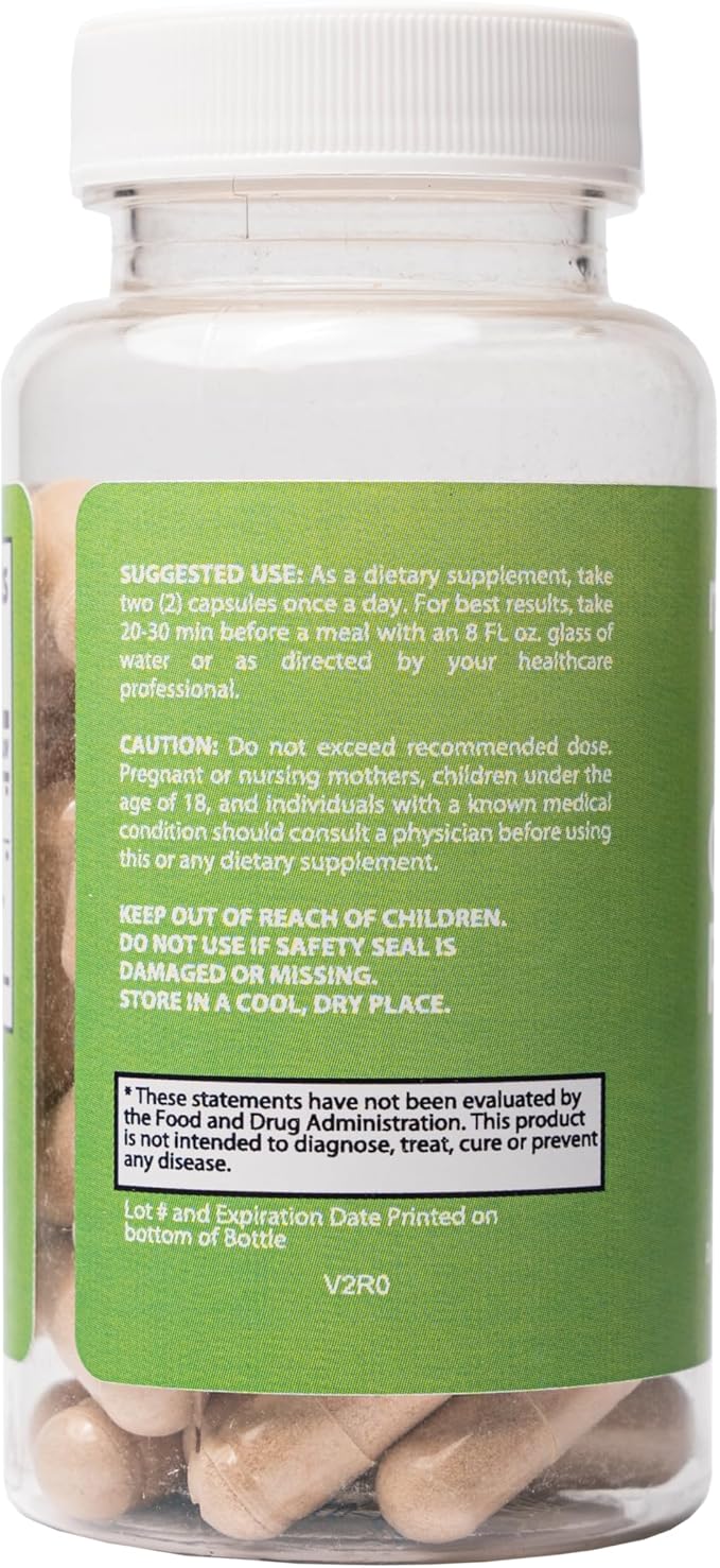 Green Tea Extract Capsules with EGCG and Green Coffee Bean Extract - Organic Herbal Supplement with Digestion Support for Women and Men, Vegan, 60 Pills
