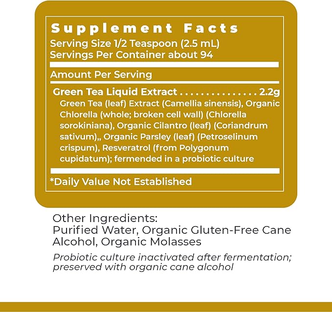 Premier Research Labs Green Tea-ND - Liquid Green Tea Extract with Fermented Supplement Formula - Probiotic Herbal Digestive Supplement with Vegan Formula* - 8 fl oz