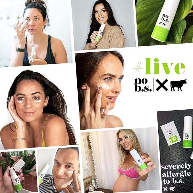 No Bad Stuff - Caffeine Eye Cream with Pure Hyaluronic Acid & Plant Based Squalane Oil, Under Eye Cream for Dark Circles & Puffiness, Travel Size, 0.5 FL Oz, and CoQ10 for Wrinkles