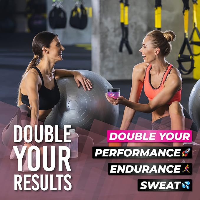 Workout Enhancer Sweat Gel – Thermogenic Sweat Cream for Increased Circulation & Intense Perspiration | Pre-Workout Booster for Gym, Running & Cardio