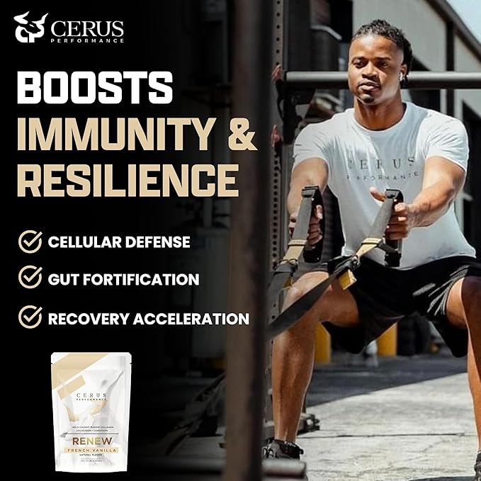 Cerus Performance Renew Premium Athletic Blend – Enhance Performance, Boost Recovery, Support Joint Health & Stamina – Ideal for Athletes & Strength Trainers, 30 Servings